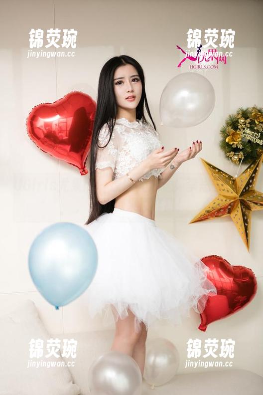 UGirls尤果网 - 原图大放送！李思宁圣诞，不吃糖果照样甜！