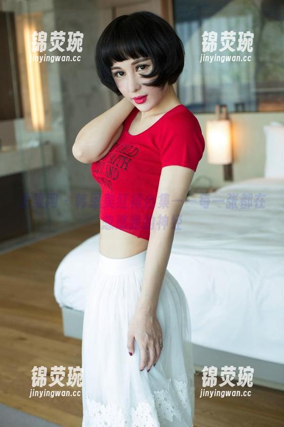 尤果网 - 韩恩美红裙合集——每一张都在忽悠我的神经
